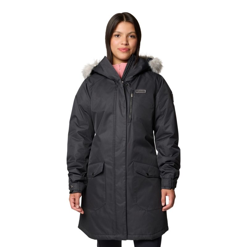 P aszcz ocieplany damski Columbia Suttle Mountain Long Insulated Jacket Black