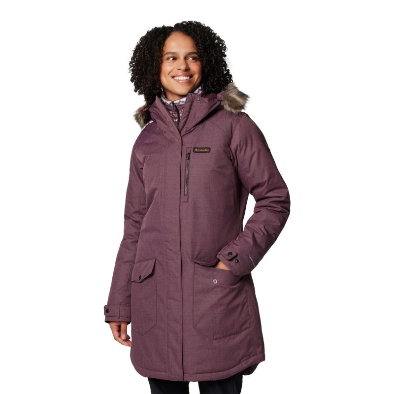 P aszcz ocieplany damski Columbia Suttle Mountain Long Insulated Jacket Moonvista