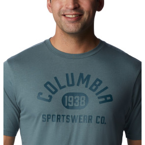 T-shirt bawełniany męski Columbia CSC Basic Logo™ Short Sleeve Shirt - Metal