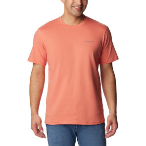T-shirt bawełniany męski Columbia North  Cascades™ Short Sleeve Tee - Faded Peach