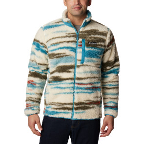Polar męski Columbia Winter Pass™ Print Fleece Full Zip - Chalk