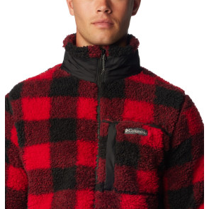 Polar męski Columbia Winter Pass™ Print Fleece Full Zip - Mountain Red