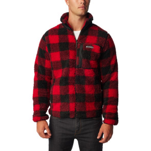 Polar męski Columbia Winter Pass™ Print Fleece Full Zip - Mountain Red