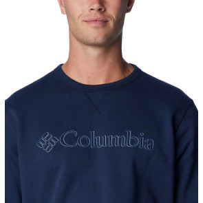 Bluza bawełniana męska M Columbia™ Logo Fleece Crew - Collegiate Navy