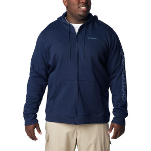 Bluza bawełniana męska M Columbia™ Logo Fleece Full Zip Nadrozmiar - Collegiate Navy