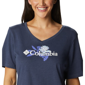 Koszulka z bawełną damska Columbia Bluebird Day™ Relaxed V-Neck