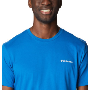 T-shirt bawełniany męski Columbia Rapid Ridge™ Back Graphic Tee II - Bright Indigo