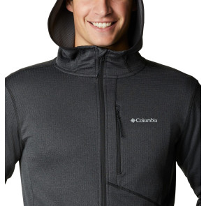 Polar szybkoschnący męski Columbia Park View™ Fleece Full Zip Hoodie - Black