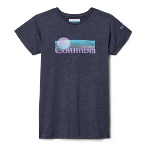 Szybkoschnąca koszulka dziewczęca Columbia Mission Peak™ S/S Graphic Shirt