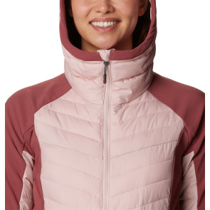 Kurtka ocieplana damska Columbia Powder Lite™ Hybrid Hooded Jacket - Dusty Pink