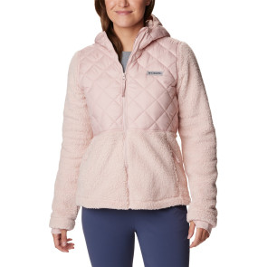 Bluza polarowa ocieplana damska Columbia Crested Peak™ Full Zip - Dusty Pink