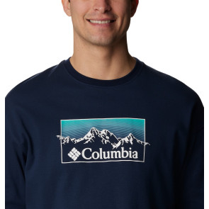Bluza z filtrem UV bawełniana męska Columbia Duxbery™ Relaxed L/S Tee - Collegiate Navy