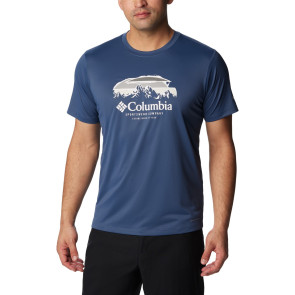 Koszulka szybkoschnąca męska Columbia Hike™ Graphic S/S Tee - Dark Mountain