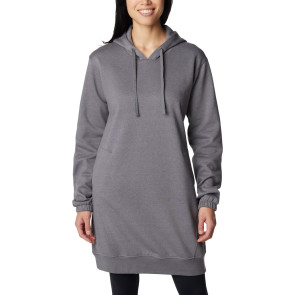 Bluza z bawełną damska Columbia Trek™ Hoodie Dress - City Grey