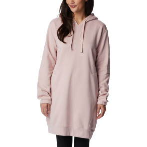 Bluza z bawełną damska Columbia Trek™ Hoodie Dress - Dusty Pink
