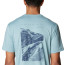 Koszulka szybkoschnąca męska Columbia Tech Trail™ Graphic Tee Nadrozmiar - Stone Blue