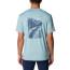 Koszulka szybkoschnąca męska Columbia Tech Trail™ Graphic Tee Nadrozmiar - Stone Blue